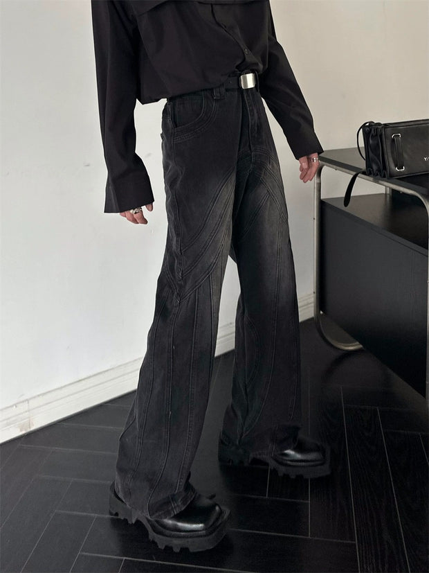 デニムワイドパンツジーンズ(PT769) - 韓国メンズファッション通販 ...