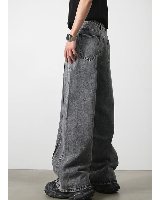 デニムワイドパンツジーンズ(PT712) - 韓国メンズファッション通販 ...